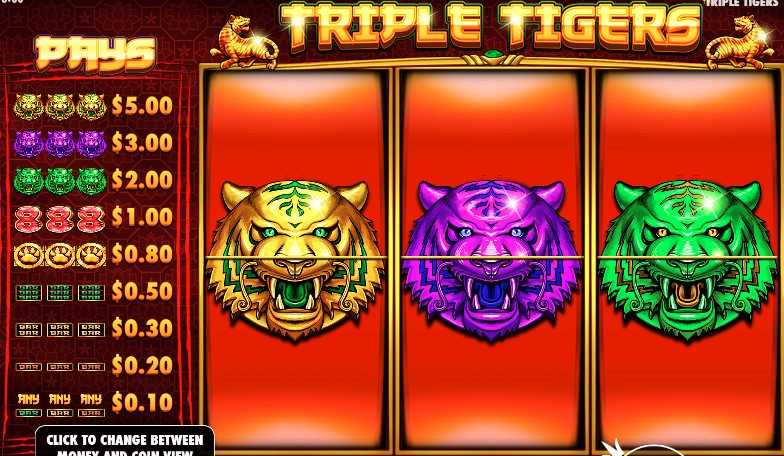 Payline triple tigers