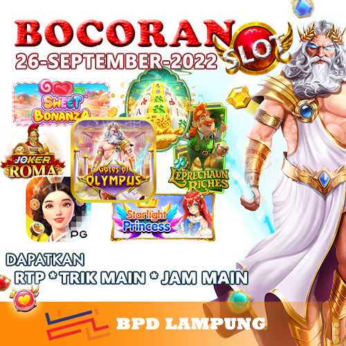 Bocoran Slot Jitu BPD Lampung 26 September 2022