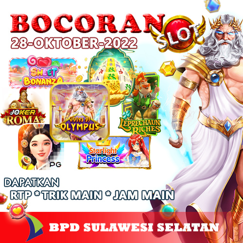 Bocoran Slot Online BPD Sulawesi Selatan 28 Oktober 2022